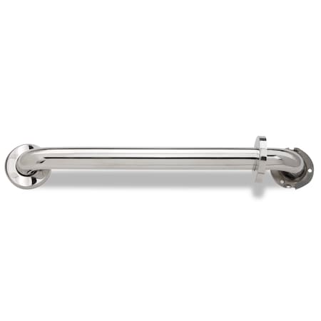 42.00 L, Smooth, Stainless Steel, 1.25 X 42 Straight Polished Stainless Steel Grab Bar